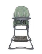 LORELLI Scaun de masa pentru copii Bonbon Green Leather cu suport pentru picioare cos pentru jucarii pliere compacta greutate admisa 15 kg