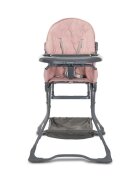 LORELLI Scaun de masa pentru copii Bonbon Rose Leather cu suport pentru picioare cos pentru jucarii pliere compacta greutate admisa 15 kg