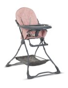 LORELLI Scaun de masa pentru copii Bonbon Rose Leather cu suport pentru picioare cos pentru jucarii pliere compacta greutate admisa 15 kg