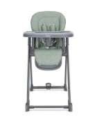 LORELLI Scaun de masa pentru copii Party Green Leather cadru usor din aluminiu spatar reglabil suport picioare centuri de siguranta roti cos pentru jucarii 6 luni+