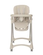 LORELLI Scaun de masa pentru copii Tummy Time Beige reglabil in multiple pozitii roti din silicon 2 tavite detasabile centuri de siguranta suport pentru picioare
