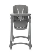 LORELLI Scaun de masa pentru copii Tummy Time Grey reglabil in multiple pozitii roti din silicon 2 tavite detasabile centuri de siguranta suport pentru picioare