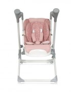 LORELLI Scaun de masa si leagan electric Ventura Peach Beige Stars