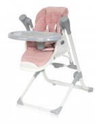 LORELLI Scaun de masa si leagan electric Ventura Peach Beige Stars