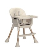 LORELLI Scaun inalt de masa pentru copii Vanilla Beige 3 in 1 varsta 6 luni - 6 ani greutate admisa 26 kg