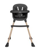LORELLI Scaun inalt de masa pentru copii Vanilla Black 3 in 1 varsta 6 luni - 6 ani greutate admisa 26 kg