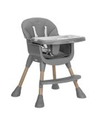 LORELLI Scaun inalt de masa pentru copii Vanilla Grey 3 in 1 varsta 6 luni - 6 ani greutate admisa 26 kg