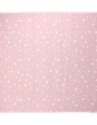 LORELLI Scutec pled muselina 80x80 cm Rose with Stars