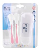 LORELLI Set 2 lingurite cu suport 6 luni+ Pink