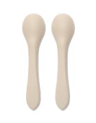 LORELLI Set 2 lingurite din silicon natural Beige