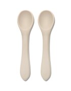 LORELLI Set 2 lingurite din silicon natural Beige