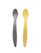 LORELLI Set 2 lingurite Galben Gri flexibile cu maner lung si margine rotunjita