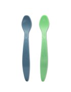 LORELLI Set 2 lingurite Verde Albastru flexibile cu maner lung si margine rotunjita