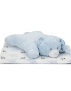 LORELLI Set 2 piese paturica moale 90 x 75 cm pernuta in forma de ursulet 45 x 30 cm Poffy Blue 0 luni+