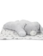 LORELLI Set 2 piese paturica moale 90 x 75 cm pernuta in forma de ursulet 45 x 30 cm Poffy Grey 0 luni+