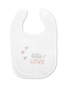 LORELLI Set 3 bavete din bumbac pentru nou-nascut inchidere cu velcro potrivit pentru hranire si in perioada eruptiei dentare 0 luni+ Pink