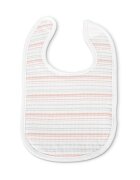 LORELLI Set 3 bavete din bumbac pentru nou-nascut inchidere cu velcro potrivit pentru hranire si in perioada eruptiei dentare 0 luni+ Pink
