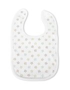 LORELLI Set 3 bavete din bumbac pentru nou-nascut inchidere cu velcro potrivit pentru hranire si in perioada eruptiei dentare 0 luni+ White