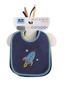 LORELLI Set 7 bavete bumbac 23 x 20 cm inchidere cu snur baietei