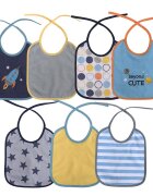 LORELLI Set 7 bavete bumbac 23 x 20 cm inchidere cu snur baietei