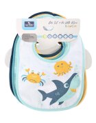 LORELLI Set 7 bavete bumbac si peva 30 x 19 cm inchidere cu banda velcro unisex