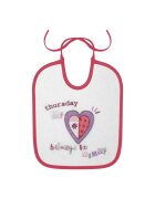 LORELLI Set 7 bavete zilele saptamanii small bumbac inchidere cu snur Girl