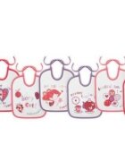 LORELLI Set 7 bavete zilele saptamanii small bumbac inchidere cu snur Girl