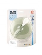 LORELLI Set castron cu ventuza capac si lingurita Mint Green