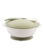 LORELLI Set castron cu ventuza capac si lingurita Mint Green