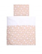 LORELLI Set lenjerie cu 7 piese pentru pat balansoar First Dreams Beige Stars