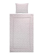 LORELLI Set lenjerie pat 3 piese bumbac ranforce Cosy Abstract Leaves Grey Beige