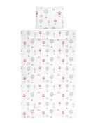 LORELLI Set lenjerie pat 3 piese bumbac ranforce Cosy Baloons Grey