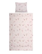 LORELLI Set lenjerie pat 3 piese bumbac ranforce Cosy Bunnies Beige