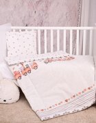 LORELLI Set lenjerie pat 3 piese bumbac ranforce Cosy Grey Train