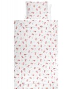 LORELLI Set lenjerie pat 4 piese bumbac ranforce Bears Pillows Beige