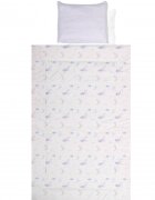 LORELLI Set lenjerie pat 4 piese bumbac ranforce Blue Moon Stars
