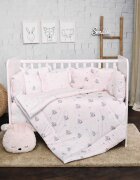 LORELLI Set lenjerie pat 7 piese Lily bumbac ranforce Blue Aeroplane