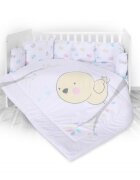 LORELLI Set lenjerie pat 8 piese bumbac ranforce Trend Chicken