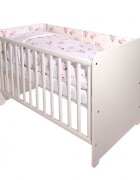 LORELLI Set lenjerie pat Smile bumbac ranforce Beige Bunnies 60 x 120 cm