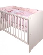 LORELLI Set lenjerie pat Smile bumbac ranforce Pink Ballerina Bear 60 x 120 cm