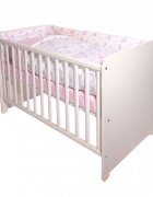 LORELLI Set lenjerie pat Smile bumbac ranforce Pink Moons Stars 60 x 120 cm