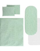LORELLI Set lenjerie pentru carucior cu protectie impermeabila 7 piese Green SleepDream