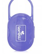 LORELLI Suport transparent cu maner pentru 2 suzete sau tetine Violet