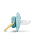 LORELLI Suzeta din silicon moale cu capac 0 luni+ Aqua Blue
