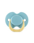 LORELLI Suzeta din silicon moale cu capac 0 luni+ Aqua Blue