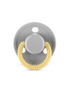 LORELLI Suzeta forma rotunda din silicon moale 0 luni+ Grey
