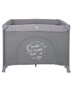 LORELLI Tarc de joaca pentru copii Lorello Sunny Playground Cool Grey Star deschidere laterala cu fermoar geanta de transport