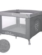 LORELLI Tarc de joaca pentru copii Lorello Sunny Playground Cool Grey Star deschidere laterala cu fermoar geanta de transport