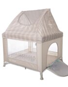 LORELLI Tarc de joaca pentru copii My Place Beige tip casuta 100 x 100 x 125 cm