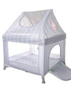 LORELLI Tarc de joaca pentru copii My Place Grey tip casuta 100 x 100 x 125 cm